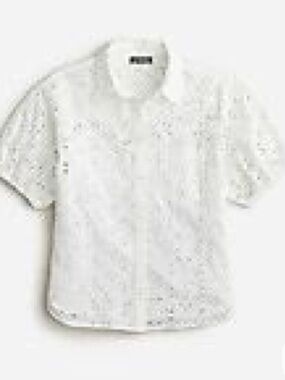 J. Crew Eyelet Blouse Size 4